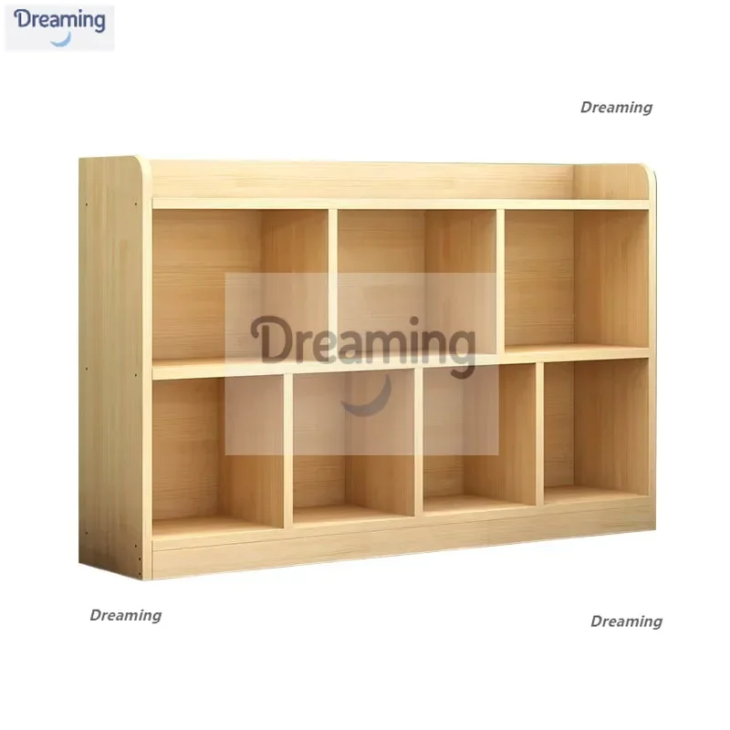 

Solid wood bookshelf Floor-to-ceiling bookcase Shelf Simple storage cabinet Pine toy cabinet Home living room Study
