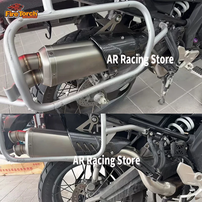 Slip On For CFMOTO 700MT 700 MT 2025 2026 Motorcycle Exhaust Escape Moto System Stainless Steel Link Pipe With Muffler DB Killer