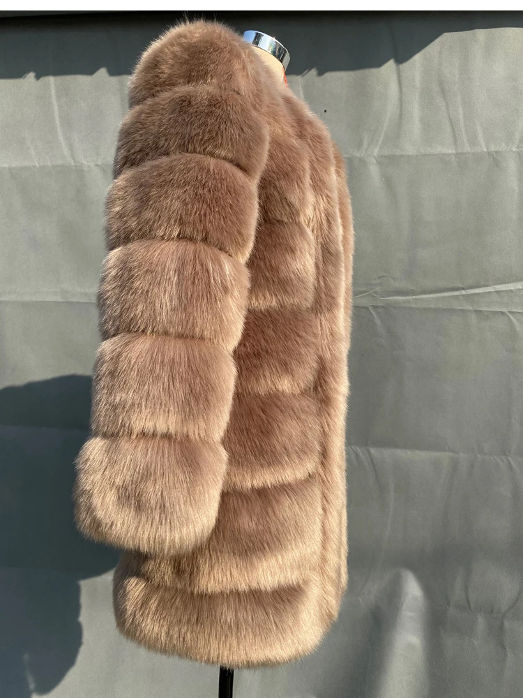 ZADORIN Winter Nieuwe Lange Harige Faux Bontjas Jassen Vrouwen Dikke Warme Pluizige Faux Fur Jas Causale Party Overjas Streetwear