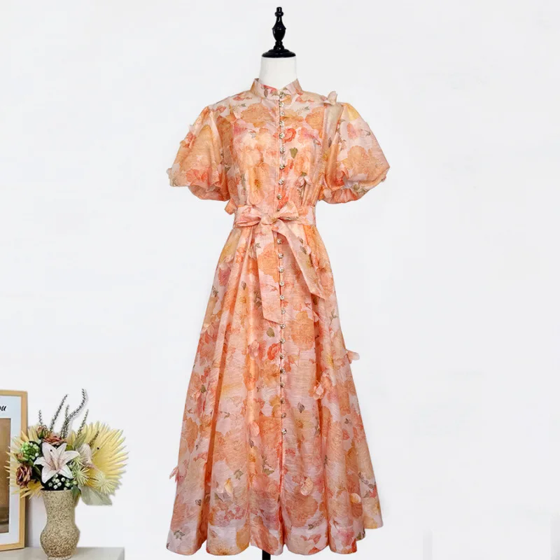 Australian New Sle Long Silk Satin Princ Dr con cintura Slim Fit Diamond Embellished Street Sle Tessuto in velluto a vita media