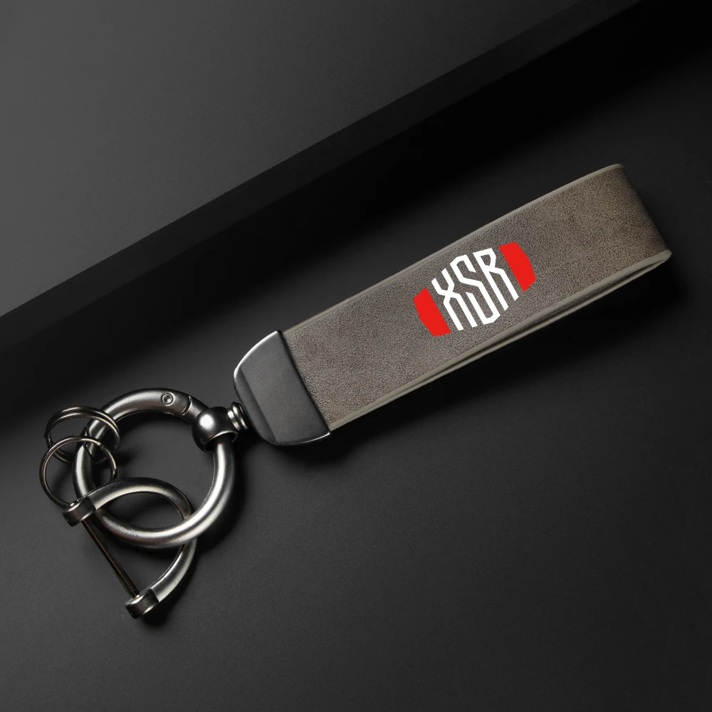 Motorcycle Accessories High-Grade leather Keychain Holder Keyring For Yamaha XSR900 XSR700 XSR 2015-2021