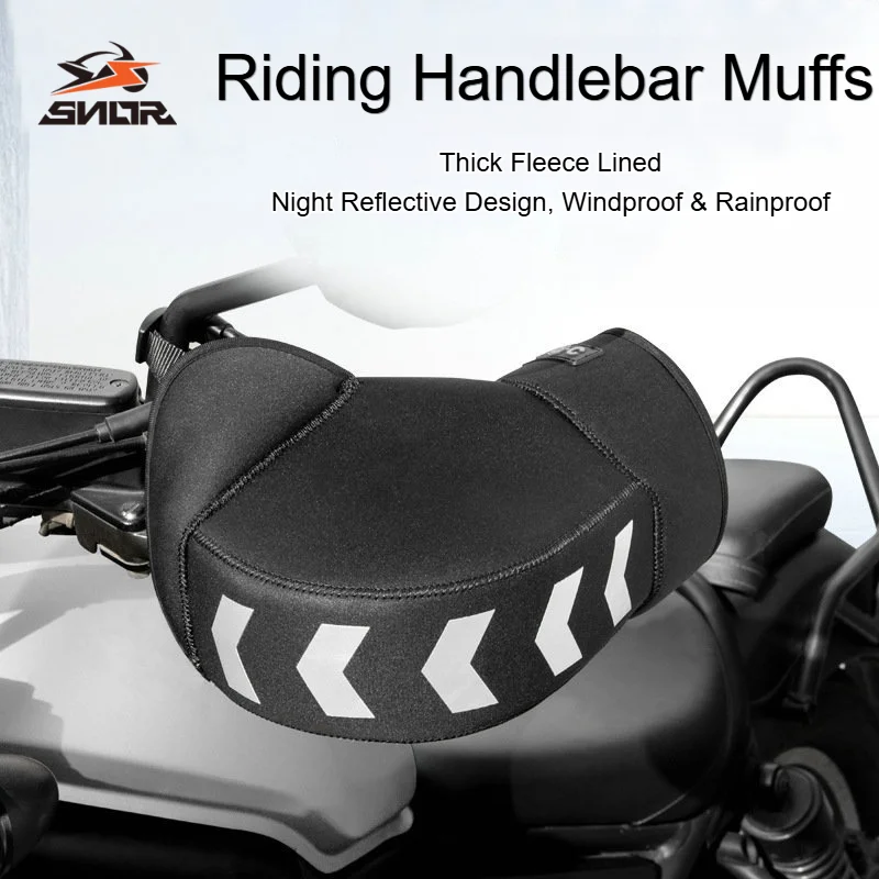 SNOR Universal Winter Handlebar Muffs Thick Fleece Lined Windproof Warm Hand Covers for Surron KTM GASGAS ZXJC Motorcycle E-Bike