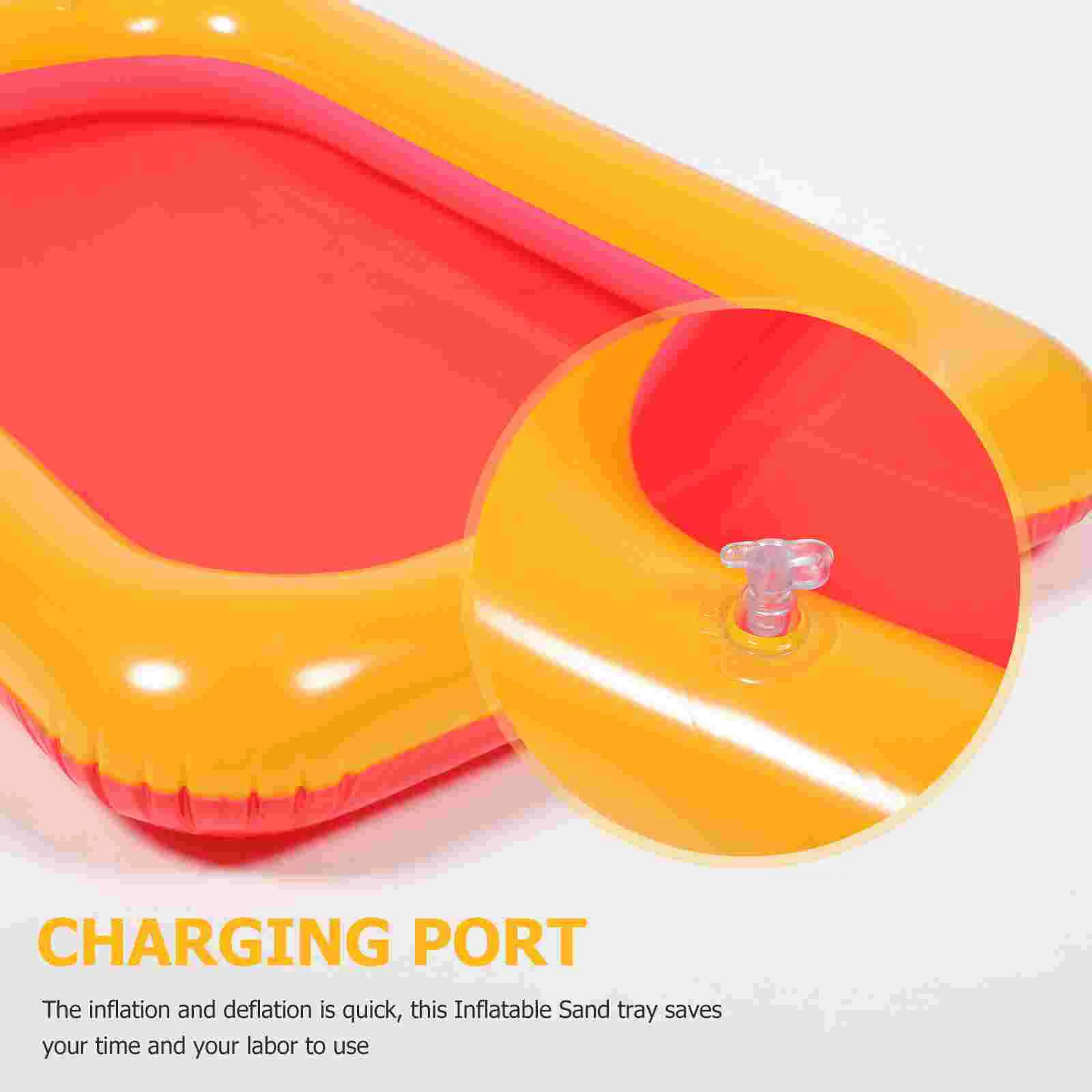 Water Playset Children Inflatable Sandbox Tray Air Cushion Beach Children’s Toy Pvc Mini Pool