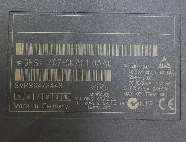 

Brand New Original 6ES7407-0KA01-0AA0 6ES7407-0KR02-0AA1 Warranty One-year Fast delivery