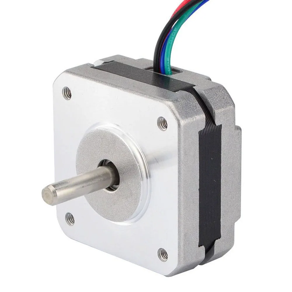 17Hs08-1004S 4-Lead Nema 17 Stepper Motor 20Mm 1A 13Ncm(18.4Oz.In) 42 Motor Nema17 Stepper For Diy 3D Printer Cnc Xyz