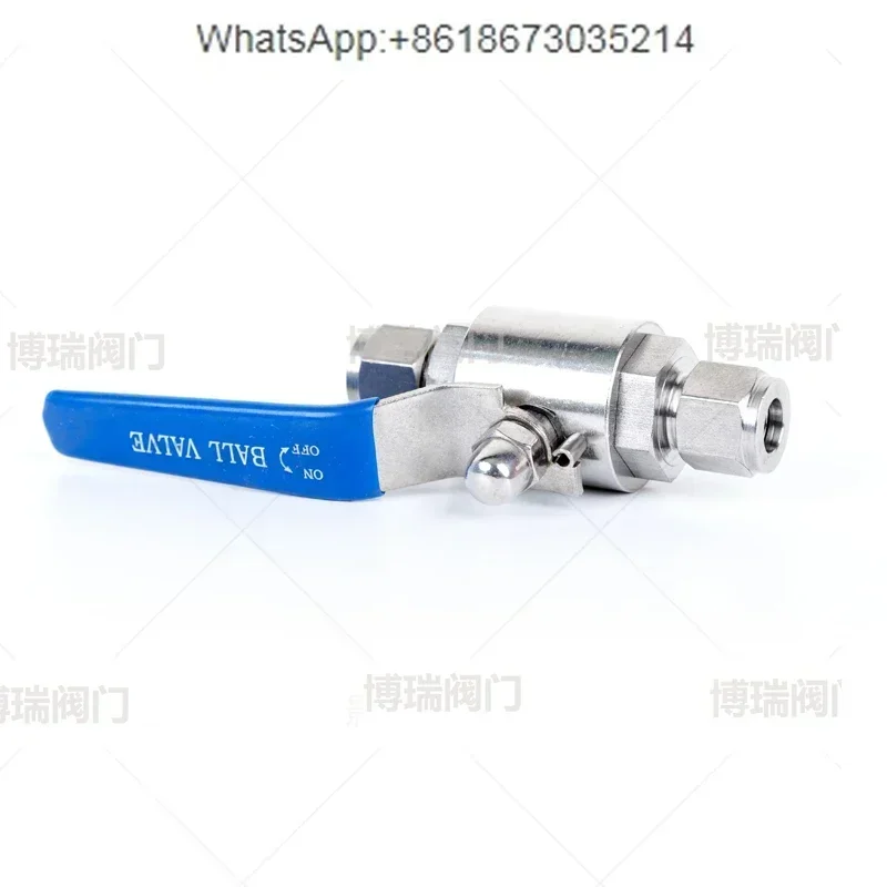 

304/316 card sleeve ball valve air source pipe stainless steel valve double card air source pipe
