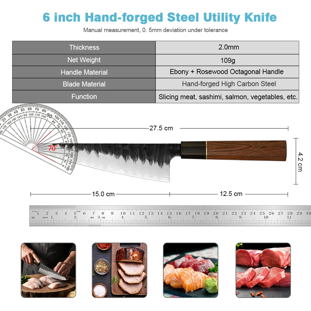 XITUO Hand-Forged High Carbon Steel Kitchen 6