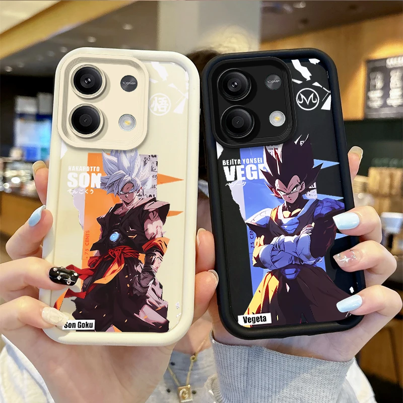 Anime Super Saiyan Vegeta Phone Case For Redmi Note 13 12 Pro Plus 5G Note 13 12 11 10 9 Pro 12C 10C 9C A2 A1 Soft Phone Covers