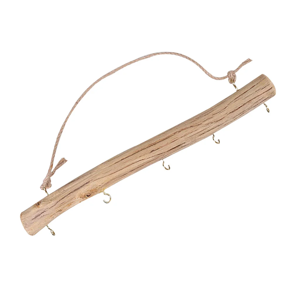 

Wooden Wall Hanger Decorative Hooks Key Holder Home Decor Coat Rack Handbag Hanging Storage Eco Friendly Pendant