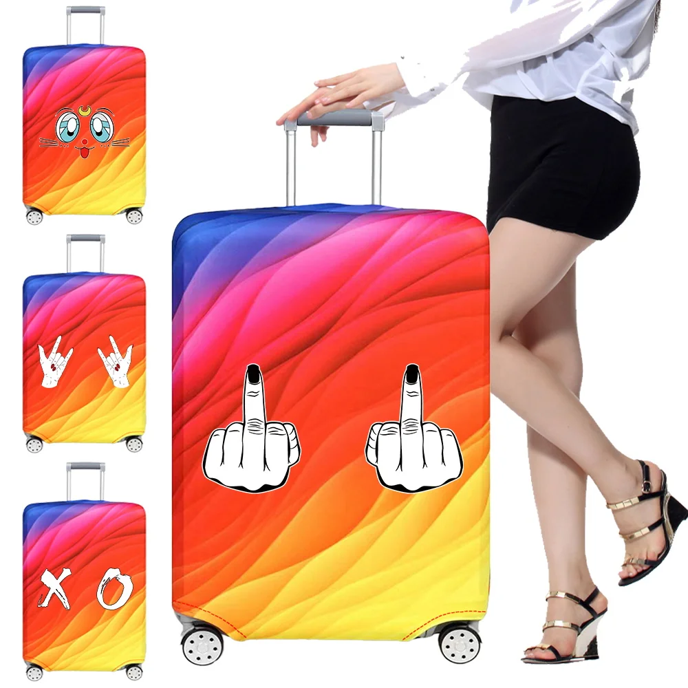 

Luggage Cover for 18-28 Inch Suitcase Stretch Fabric Protective Covers Baggage Case Covers Suitcases Printing Chest Series