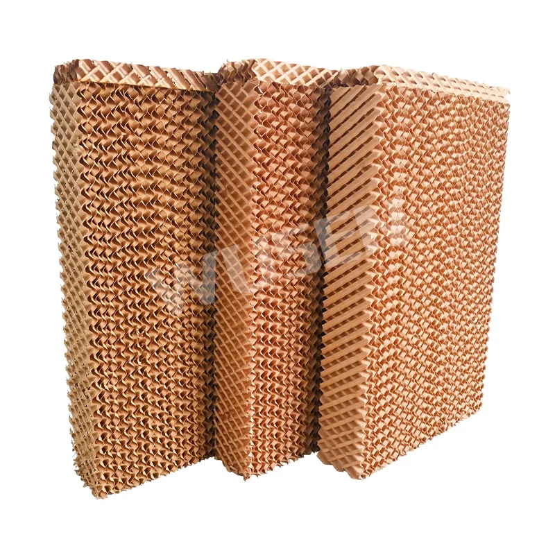 وسادة مياه جديدة من السليلوز البني على الحائط/تبريد الدفيئة التبخرية لخط إنتاج مزرعة الدواجن #2