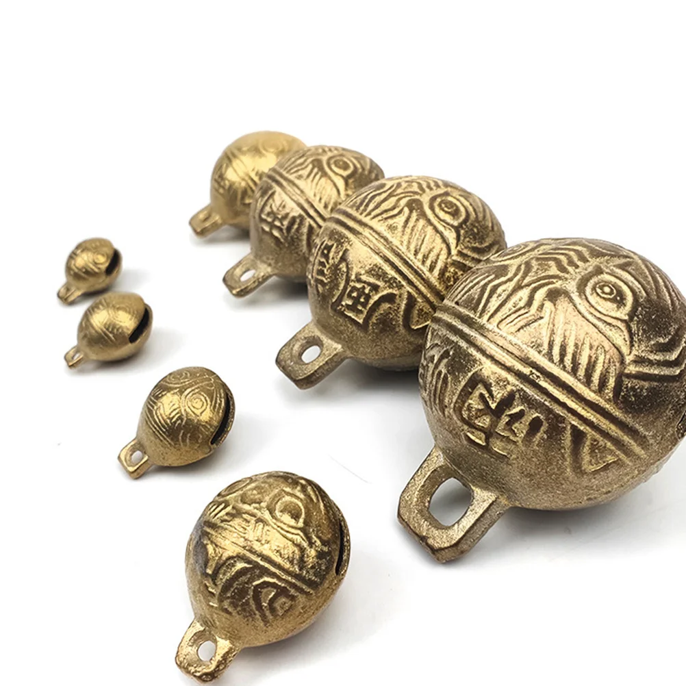 3 قطعة 50 مللي متر النمر رئيس نمط أجراس النحاس اكسسوارات ديكورات المنزل الإبداعية الألحان الصوت أجراس النحاس اكسسوارات #2