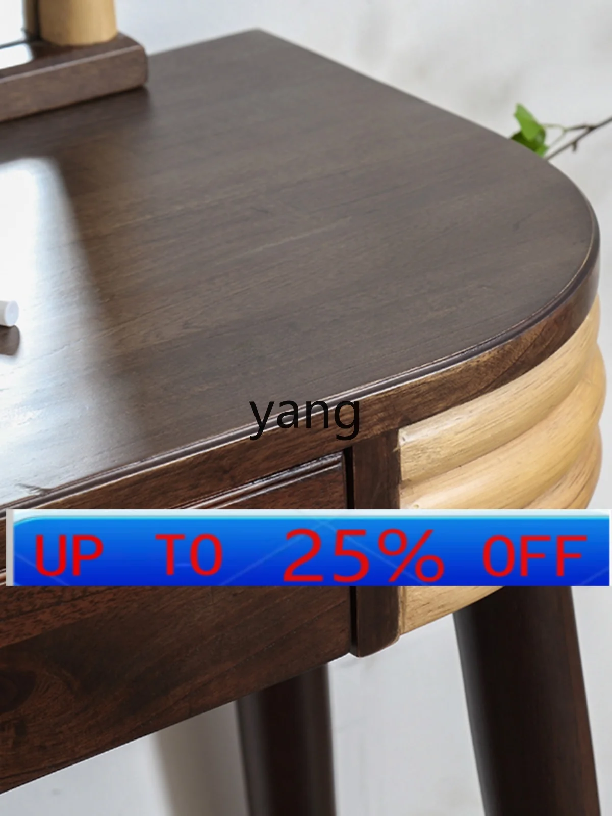 

LMM Bed & Breakfast Style Creative Solid Wood Agate Rattan Bedroom Complete Dressing Table
