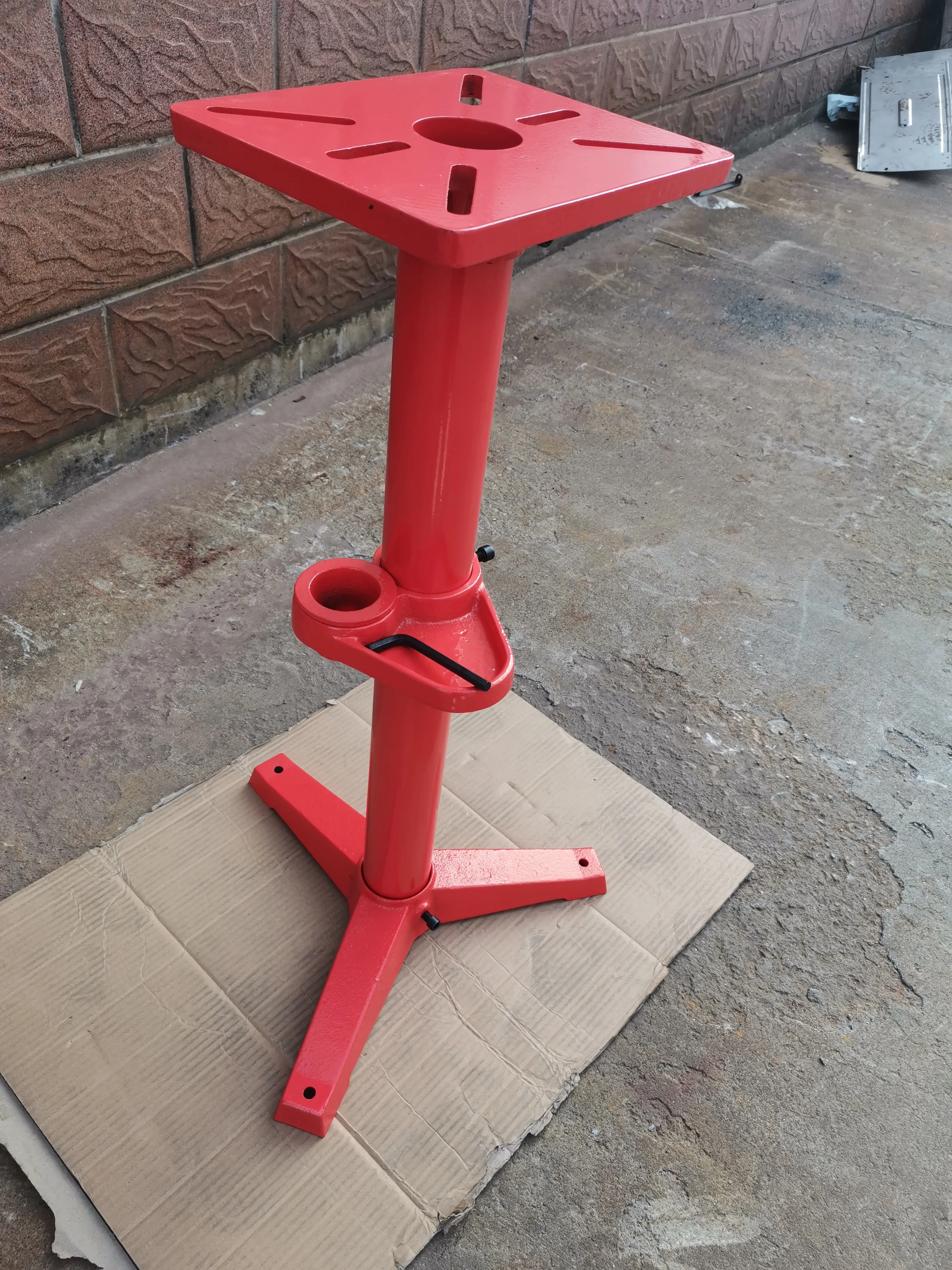 Assoalho caseiro em pé Drill Press Bench, Grinder Stand, Pedestal Vise