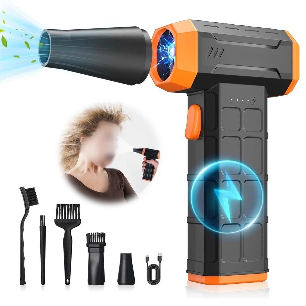 150000 RPM Cordless Air Duster for Electronics Cleaning Compact Portable Electric Blower for PC Laptop Keyboard Dust
