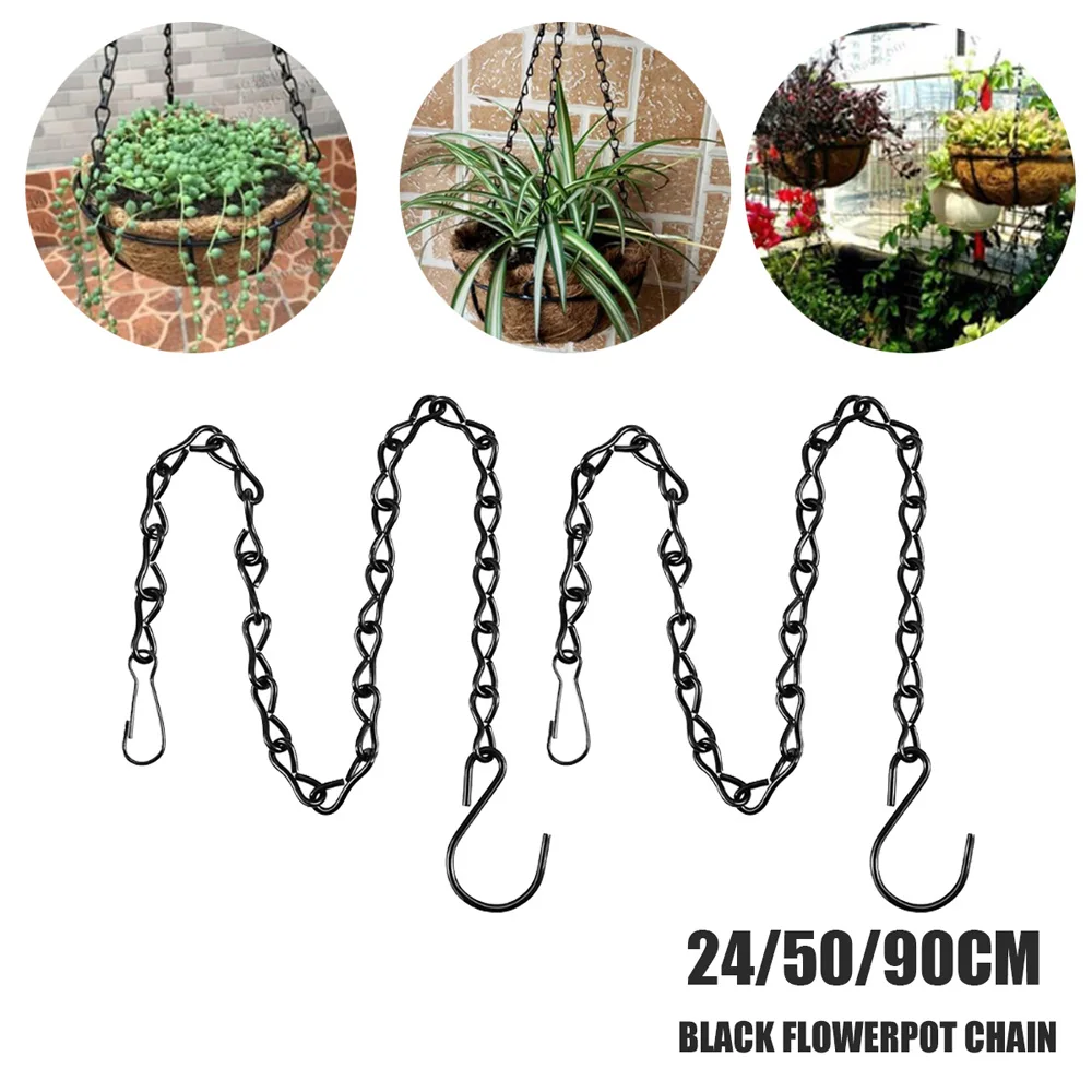 

Bird Feeder Ornament Flower Pot Holder Garden Tool Hanging Chain Planter Hanger Basket