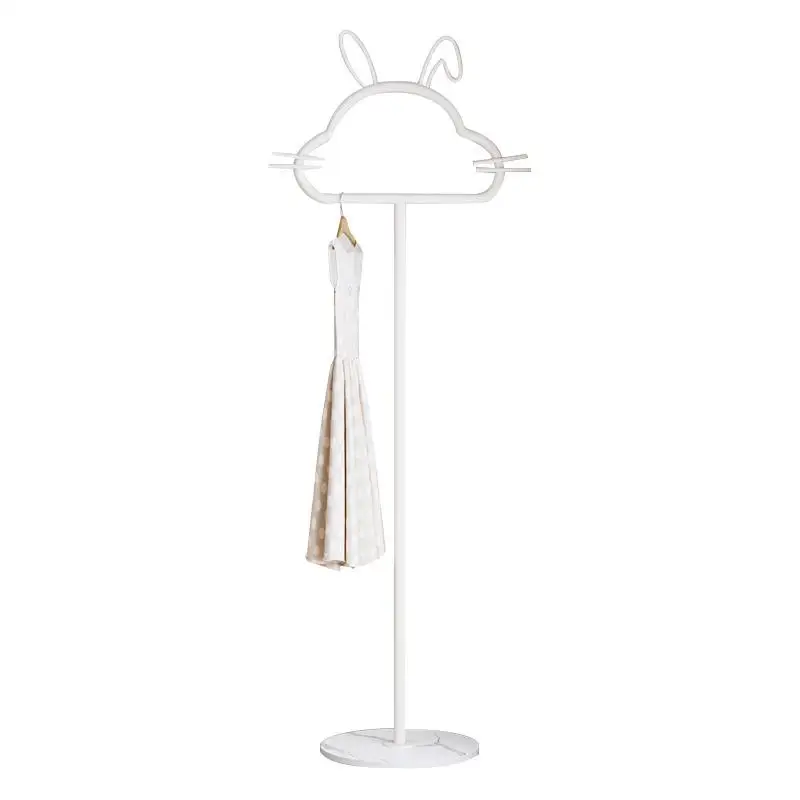 Bedroom Floor Hanging Clothes Rack, Household Cream Windbreaker Hat Rack, Porch Storage Rack, Bedside Clothes Artifact At Night