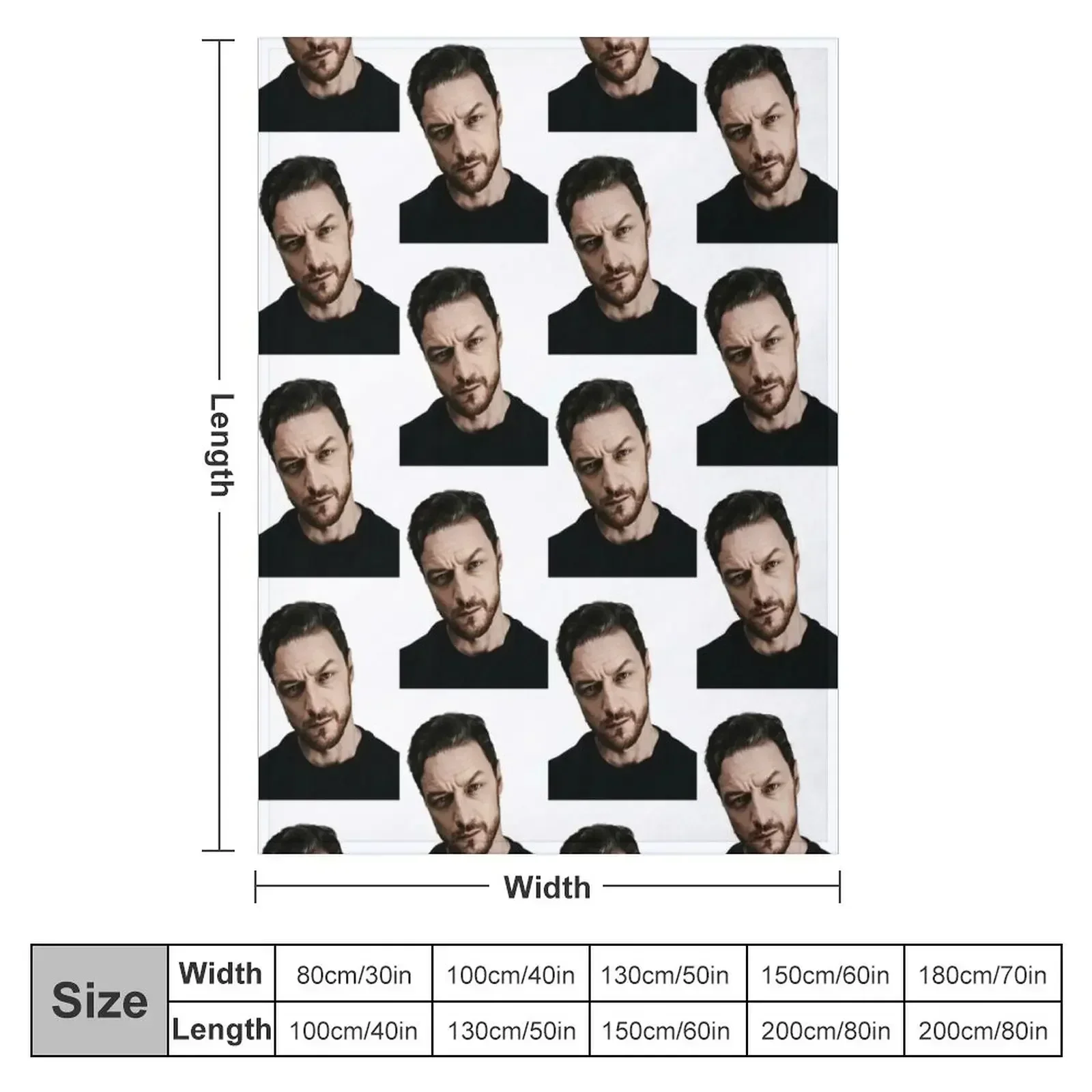 James McAvoy Throw Blanket Sofa Luxury Thicken sofa bed Hairy Blankets