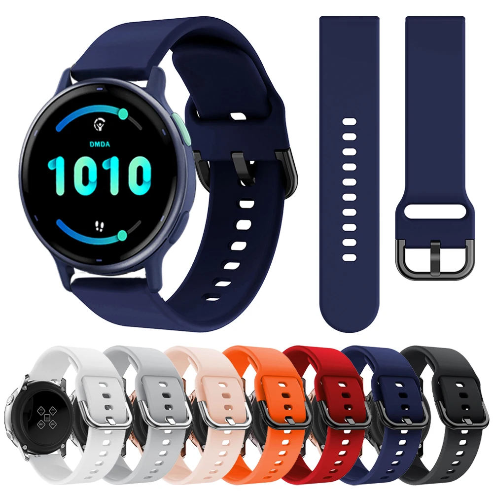 20 22 مللي متر سيليكون استبدال حزام ل Garmin Vivoactive 5 4 Venu 3 حزام (استيك) ساعة سوار رياضي Forerunner 165 265 255 حزام الموسيقى