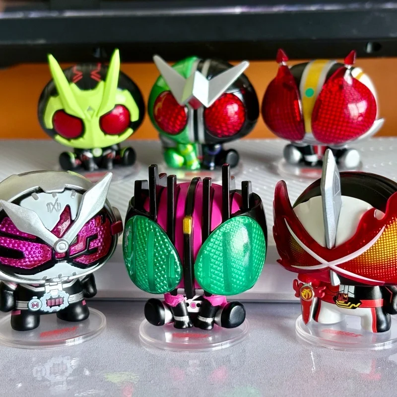 Op voorraad Ldcx Mini Q-versie Kamen Rider Palm Heroes Blind Box Collectible Action Figure Decoratie Ornamenten Model Gift