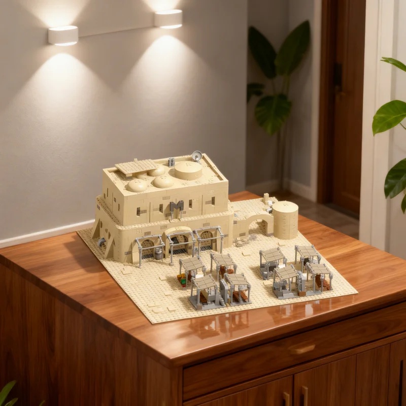 

2434pcs MOC Tatooine Market Hall Star Battle Model Building Blocks Creative DIY Gift Display Decor Assemble Premium Adult Kids