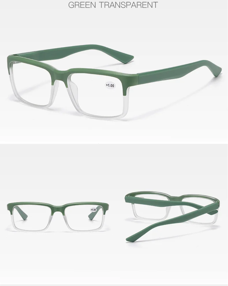Männer Lesebrille Anti Blaues Licht PC Platz Retro Frauen Presbyopie Brille Widerstehen Müdigkeit Lesen Linsen mit Rezept + 1 + 1,5 + 2 – Detail 9