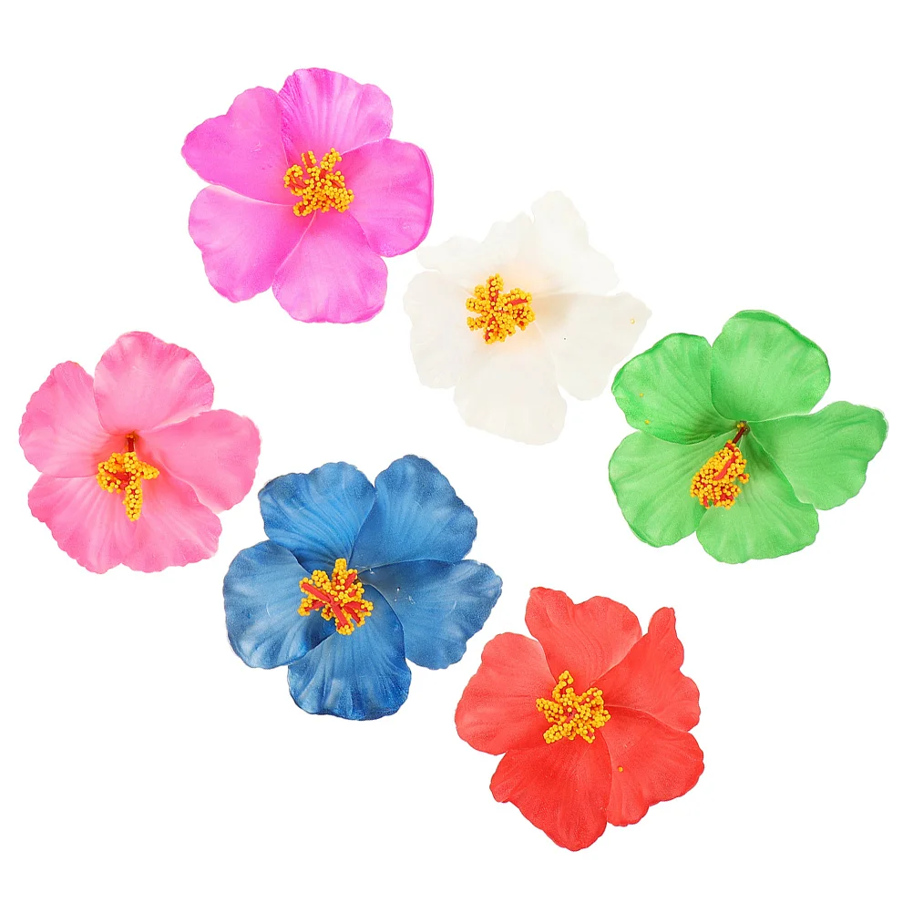 

6 Pcs Hair Toppers Floral Clip Dense Barrettes Iron Flower Accessories Clips Girl Miss