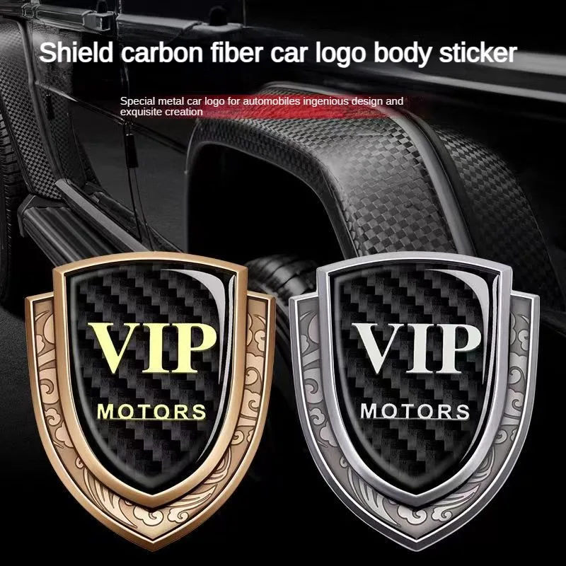 Special metal car sticker carbon fiber 3D three-dimensional car sticker creative conversion decoration sticker window tail stick