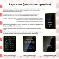ABGN Tuya Wifi 15 In 1 Air Quality Detector TFT Display Multifunctional Time Temperature And Humidity Test Meter