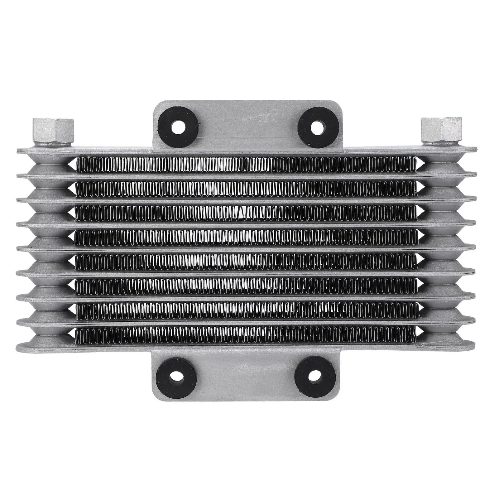 Motorcycle Engine Oil Cooler Silver Motorcycle Oil Cooler High Hardness Quick Cooling 8 Row for gy6 12 cc -25 cc Motocross ATV