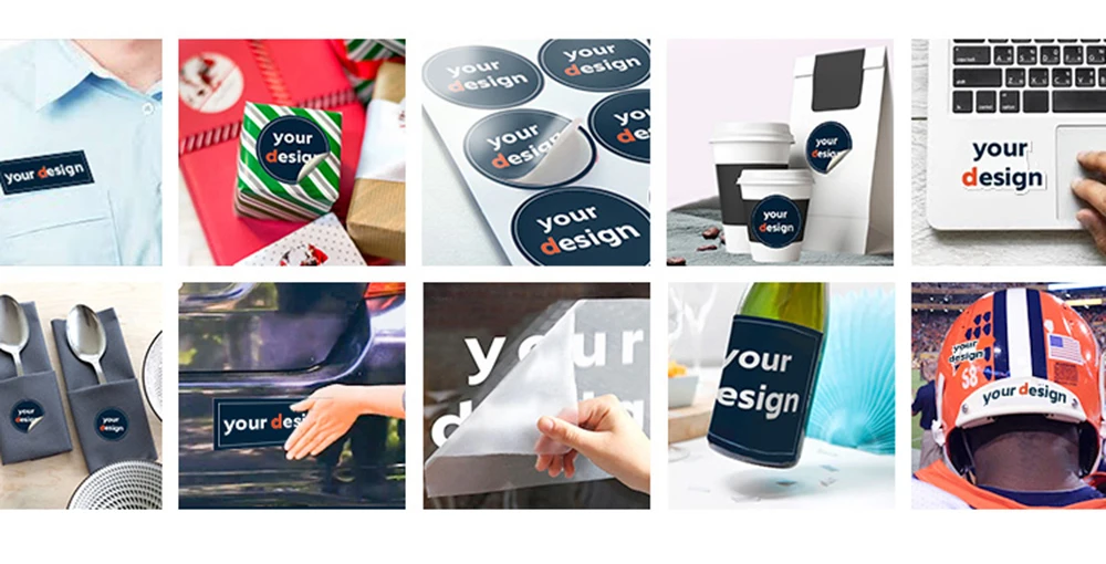 Individuelle Vinyl-Aufkleber 200 Stück 3-10cm Mit Text, Logo, Bild, Papier, Wasserdicht, Personalisierte Runde, Rechteckige, Gestanzte, Quadratische Aufkleber für Partys – Detail 15