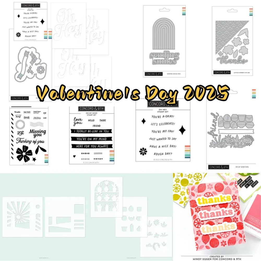 

Metal Cutting Die And Stamps Scrapbooking Background DIY New products in May OH Hey Bundle Decoration Craft Embossing Stencil