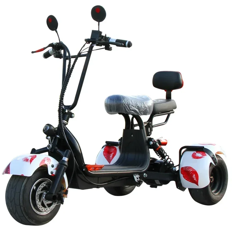 Electric scooter 800W48V20AH lithium battery electric 3-wheel motorcycle Harley wide tire outdoor off-road electric motorcycle