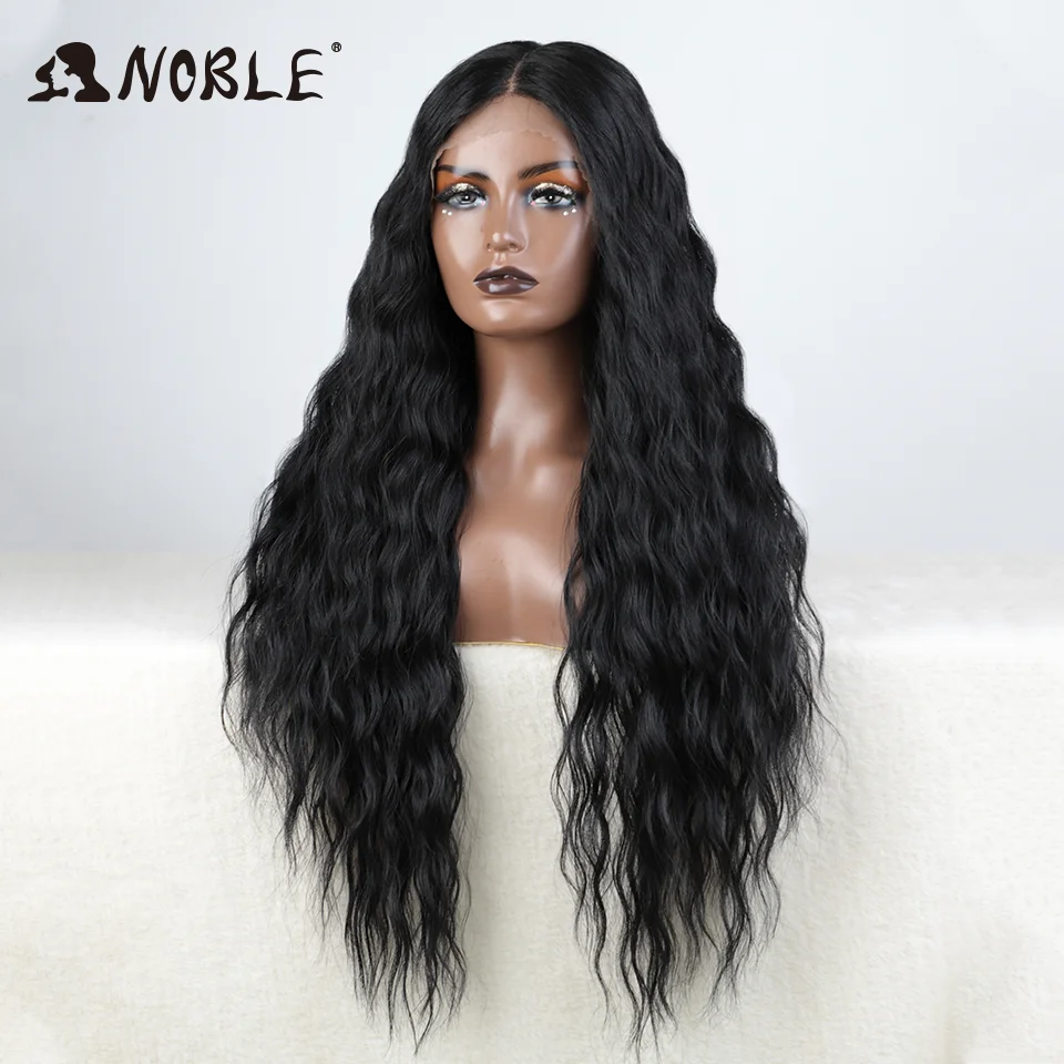 Noble Synthetic Lace Wig Long Wavy Ombre Blonde Wig Natural Hair Wigs Part Synthetic Wigs For Black Women Lace Wigs