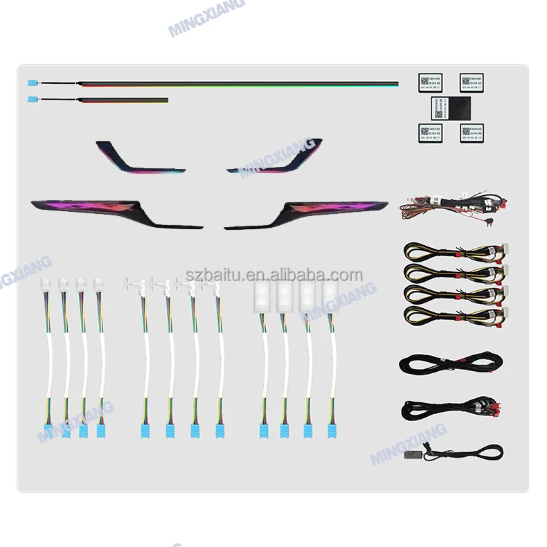 

New 256 Colors Dynamic Light Flow Ambient Light Kit for Focus Mk4 Ambient Lighting Car Interior Environmental