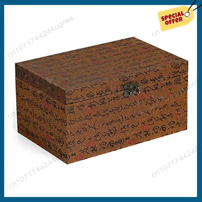 

-A15I 600X Small Box Hinges Bronze Antique Right Latch Hook Hasp With Hinges And Screws