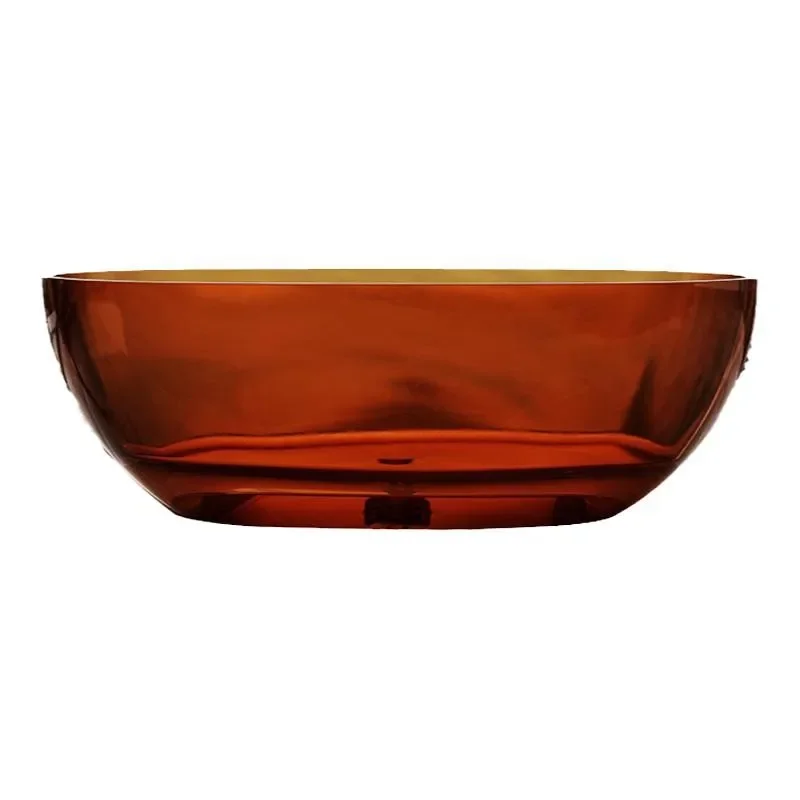 

Double Bath with Thick Edge Transparent Resin Color Crystal Bathtub Homestay Hotel