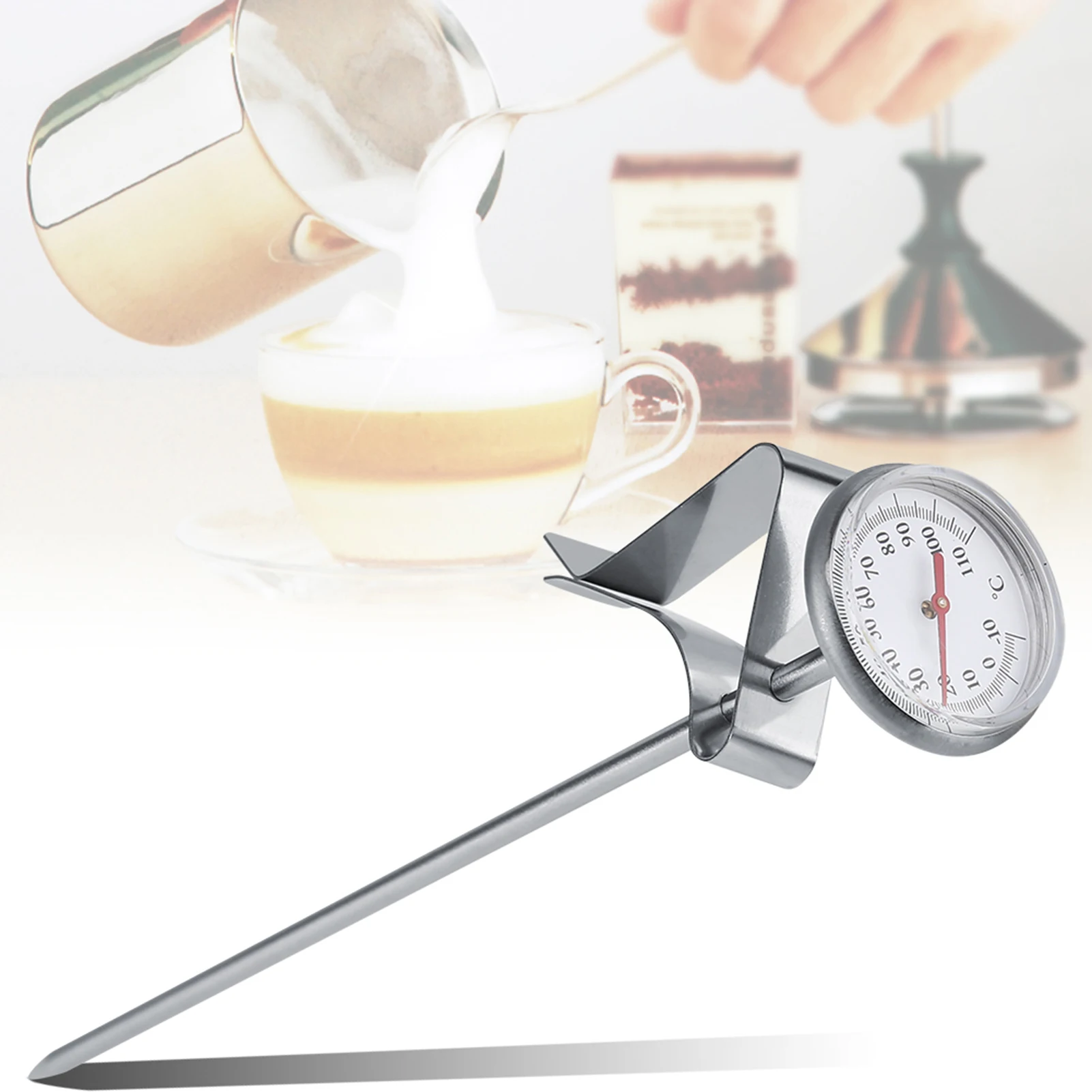 Probe Type Thermometer Kitchen Tools Cooking Temperature Meter -10~110℃ Milk Coffee Gauge Stainless Steel Kitchen Accessories