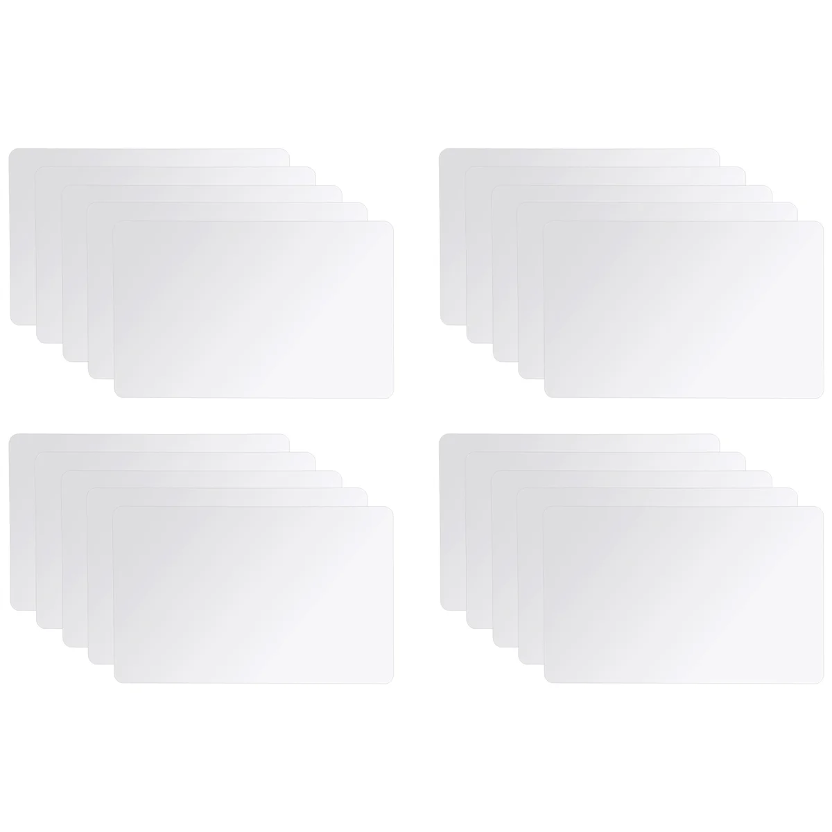 N16R 20Pcs NFC Cards White Blank for PVC Tags Waterpoof 504Bytes Chip Sticker