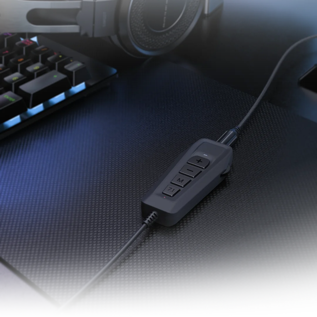 بطاقة صوت خارجية للألعاب SIMGOT GEW1 USB مع مجموعة شرائح DSP عالية الدقة وصوت محيطي 7.1