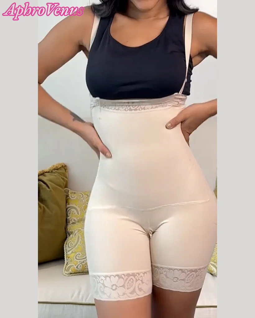 

Fajas Colombianas Detachable Straps Full Body Shaper Tummy Slimming Postpartum Girdle Seamless Push Up Butt Lifter Shapewear