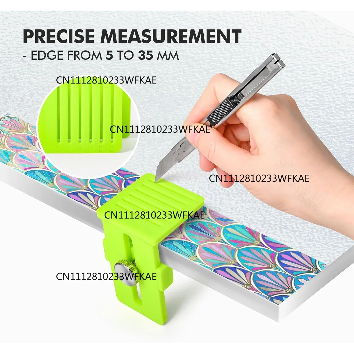 For EHDIS Adjustable Edge Cutting Aid Tool for Carbon Fiber Vinyl Film Wrapping Precision Distance Craft Sign Maker Accessories