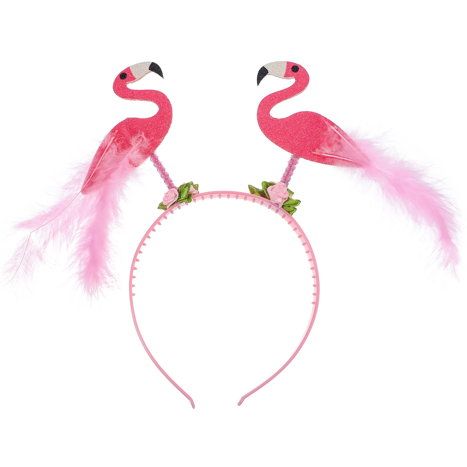 

Flamingo Headband Headdress for Hawaii Party Little Girl Headbands Supplies Hair Accessory Hawaiian Accessories