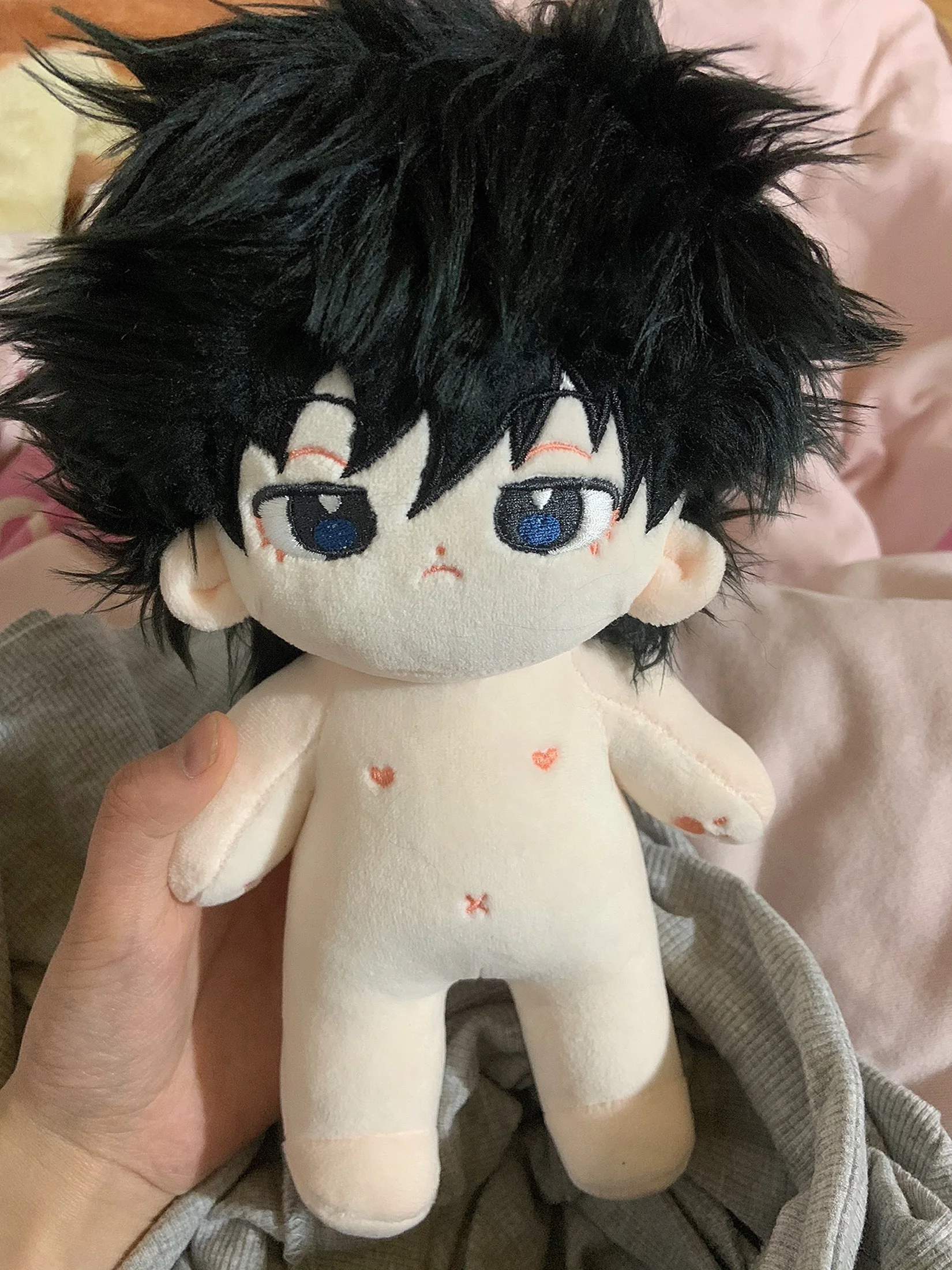 20cm Anime Role Fushiguro Megumi Przystojny chłopiec Miękka pluszowa lalka Body Dress Up Bawełniane lalki Cosplay Plushie Puppet Figure Toys