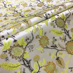 Jacquard Brocade Clothing Fabric Chinese Style Cheongsam Dress High-end Fashion Fabric Crisp Haute Couture by the Yard