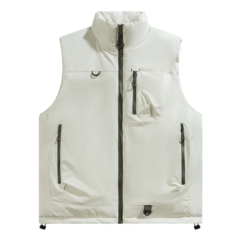 Couple Outdoor Fishing Casual Windproof Breathable Warm Vest Soft and Comfortable Winter Cold Proof Breathable Cotton Clothing