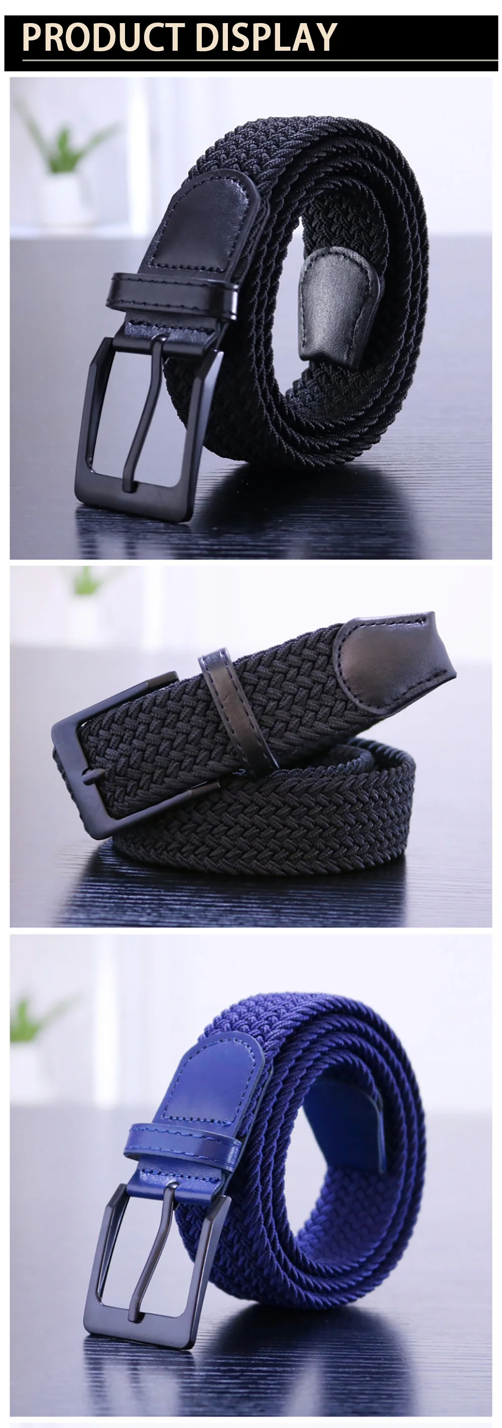Männer Gürtel Mode Lässig Gewebt Elastische Gürtel Outdoor Sport Dame Taktische Gürtel Strap Klettern Gürtel Mit Hosen Jeans Neutral gürtel – Detail 3