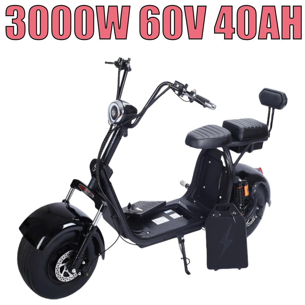Mountain Off-road Motorcycle Fat Tire Double Seat City Commuting Recreational Adult Electric bike Electric Scooter 3000W48V40AH
