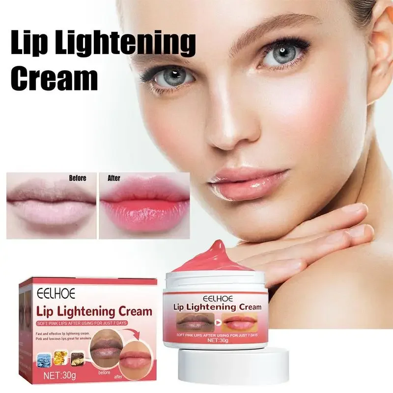 Lip Lightening For Dark Lips Healthy Organic Lip Lightening Cream Balm For Soft Pink Lips 30g Lip Balm For Brightening Dark Lips