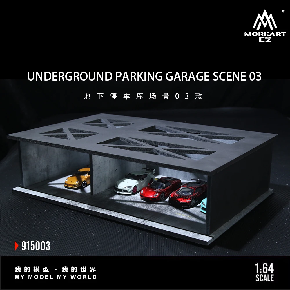 

More Art 1:64 Underground Parking Lot Diorama 03, Building & Construction Toys For Display&Collection&Gift